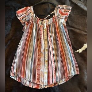 No Boundaries Multicolor Striped Top